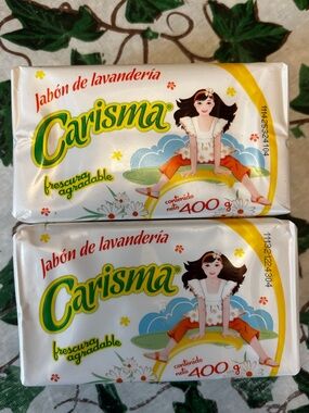 Carisma White and Yellow Laundry Soap Bars - Fresh Scent Duo